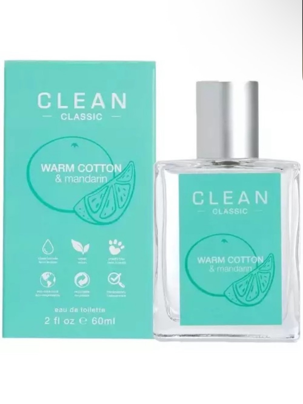 Clean Classic Warm Cotton & Mandarin EDT 60 ml NEW